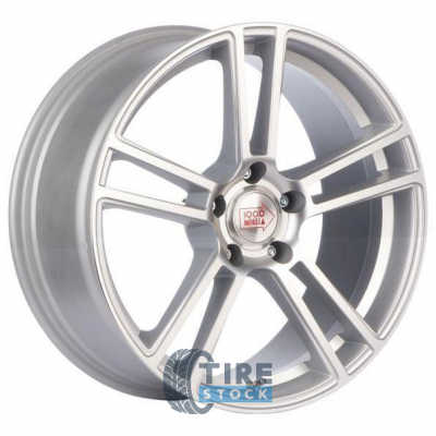 1000 Miglia MM1002 8x18 PCD 5x112 ET 45 DIA 66.6 Matt Silver Polished